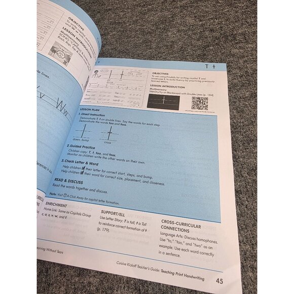 Handwriting Without Tears Cursive Kickoff Teachers Guide Educational Book - Picture 3 of 5